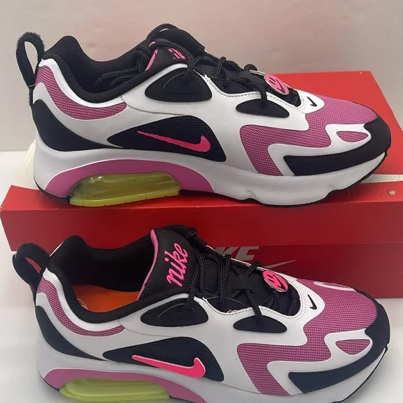 Nike WMNS AIR MAX 200 Sneakers 
BLACK/HYPER PINK CU4745 001 - Picture 2 of 16